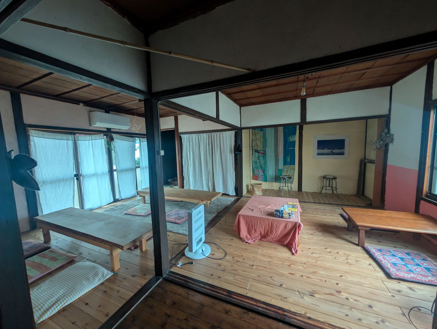 Wide view of the exhibition room